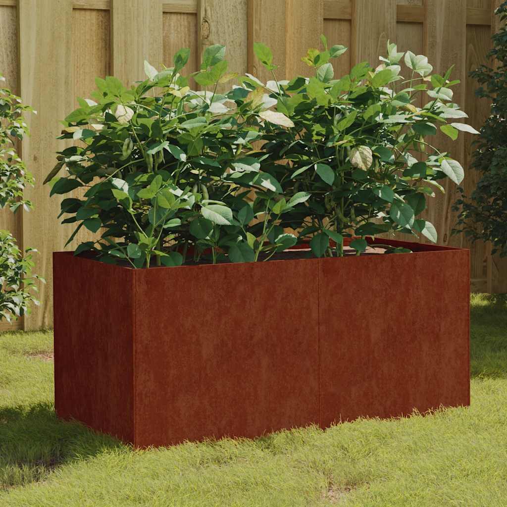 Corten acél növénytartó 80 x 40 x 40 cm
