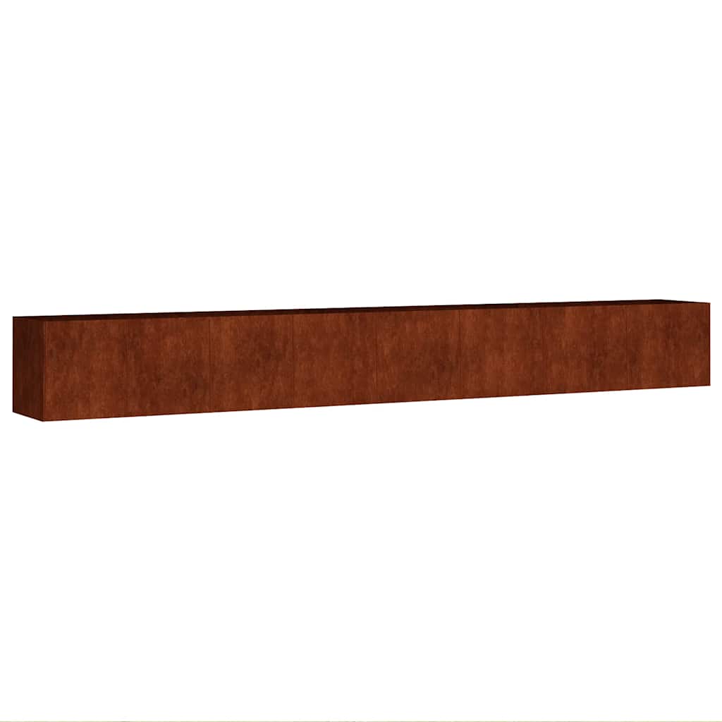 Corten acél kerti magaságyás 360 x 40 x 40 cm