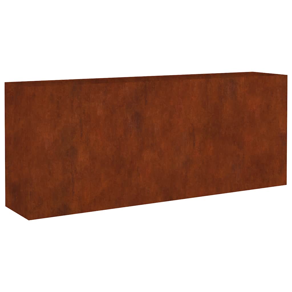 Corten acél kerti magaságyás 200x40x80 cm
