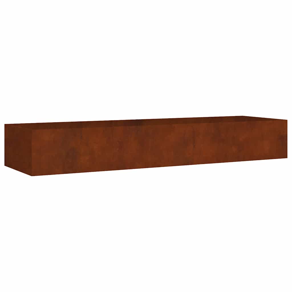 Corten acél kerti magaságyás 280 x 80 x 40 cm