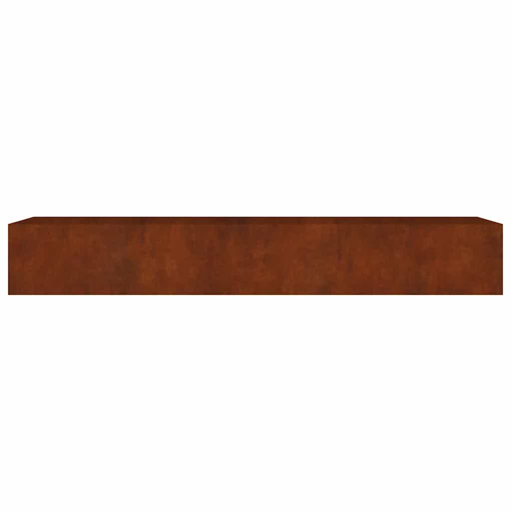 Corten acél kerti magaságyás 280 x 80 x 40 cm