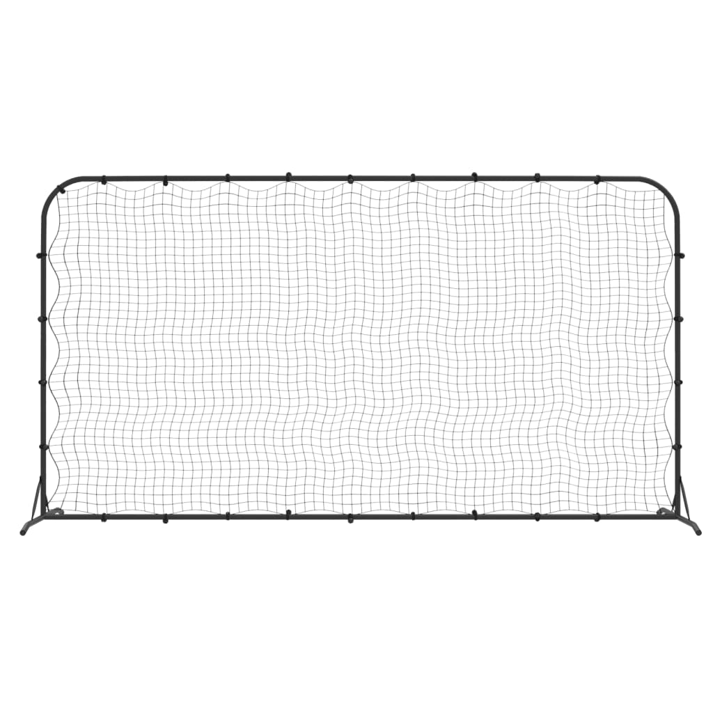 Fekete hdpe foci-visszapattanó háló 366 x 90 x 183 cm Fekete hdpe foci-visszapattanó háló 366 x 90 x 183 cm