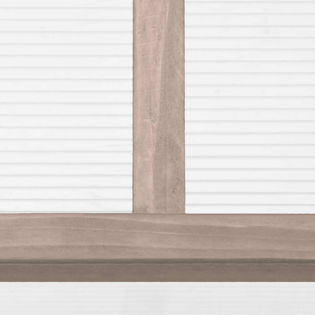 Szürke fenyőfa melegház 110 x 56 x 39 cm