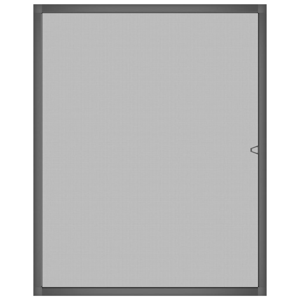 Antracitszürke ablakszúnyogháló 80x100 cm