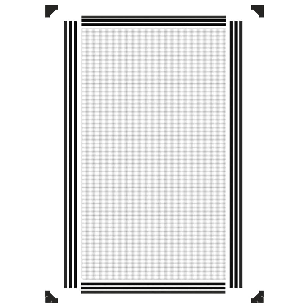 Antracitszürke mágneses ablakszúnyogháló 80 x 140 cm