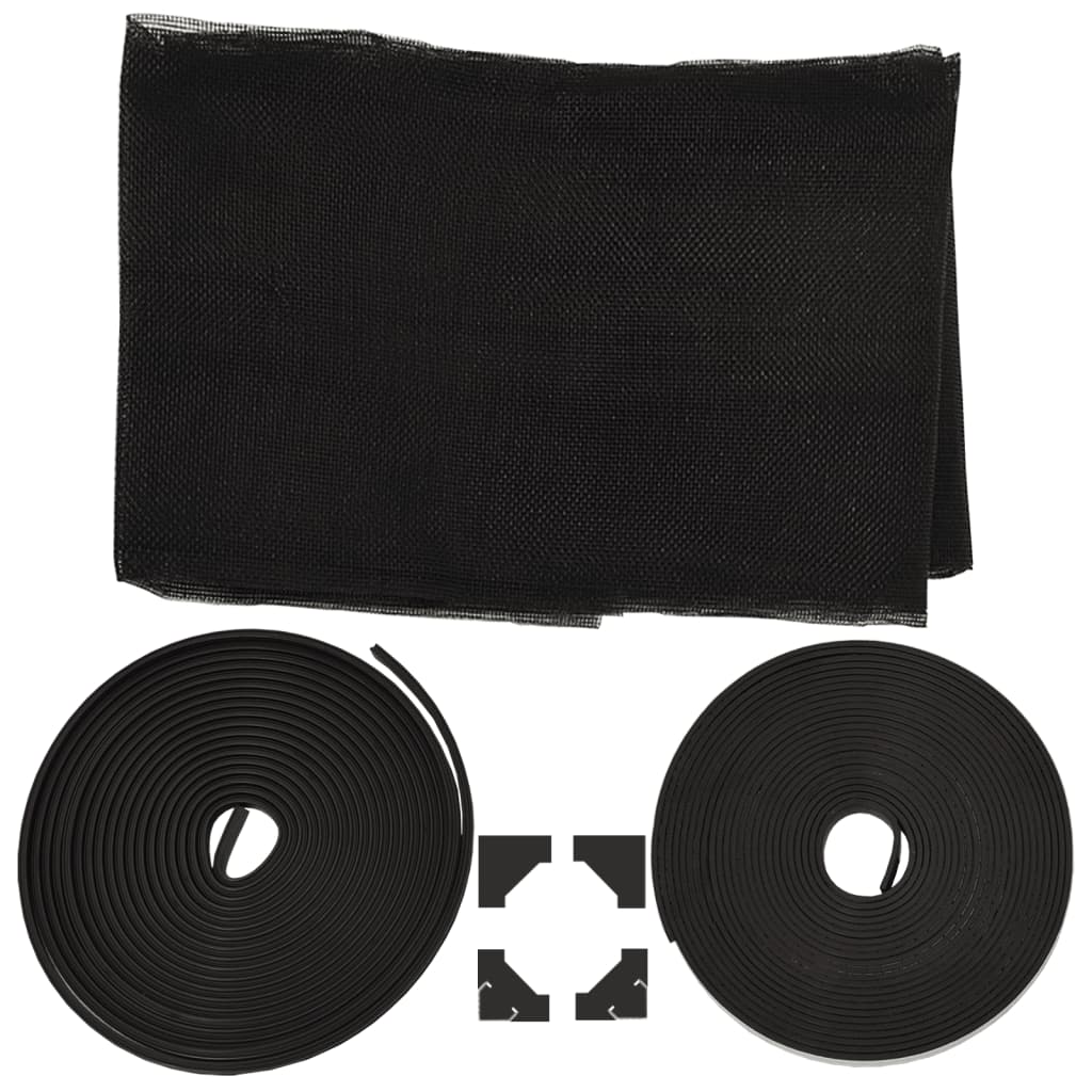 Antracitszürke mágneses ablakszúnyogháló 80 x 140 cm