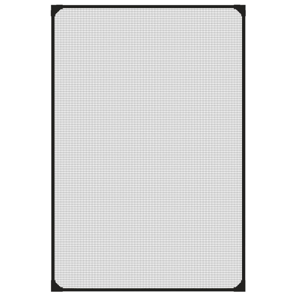 Antracitszürke mágneses ablakszúnyogháló 80 x 120 cm