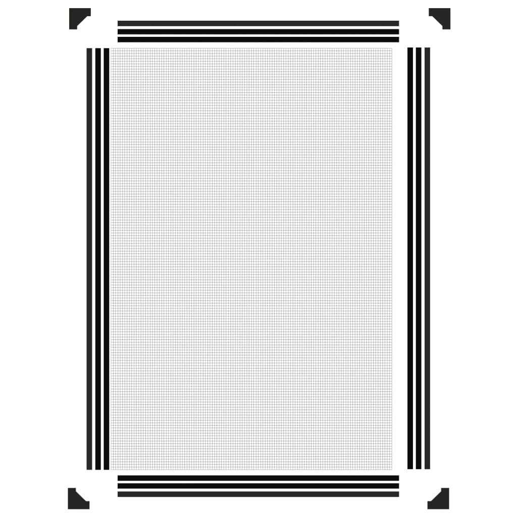 Antracitszürke mágneses ablakszúnyogháló 80 x 120 cm