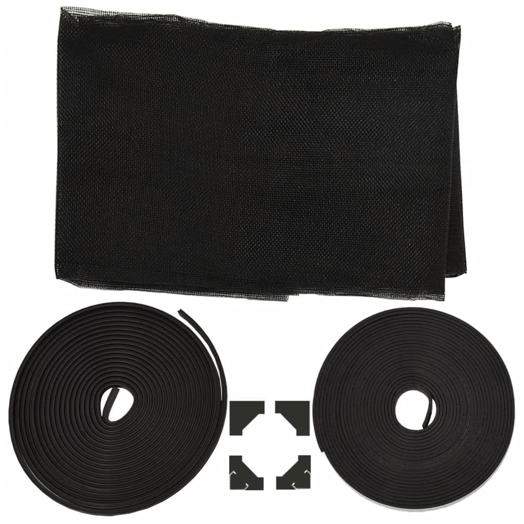 Antracitszürke mágneses ablakszúnyogháló 80 x 120 cm