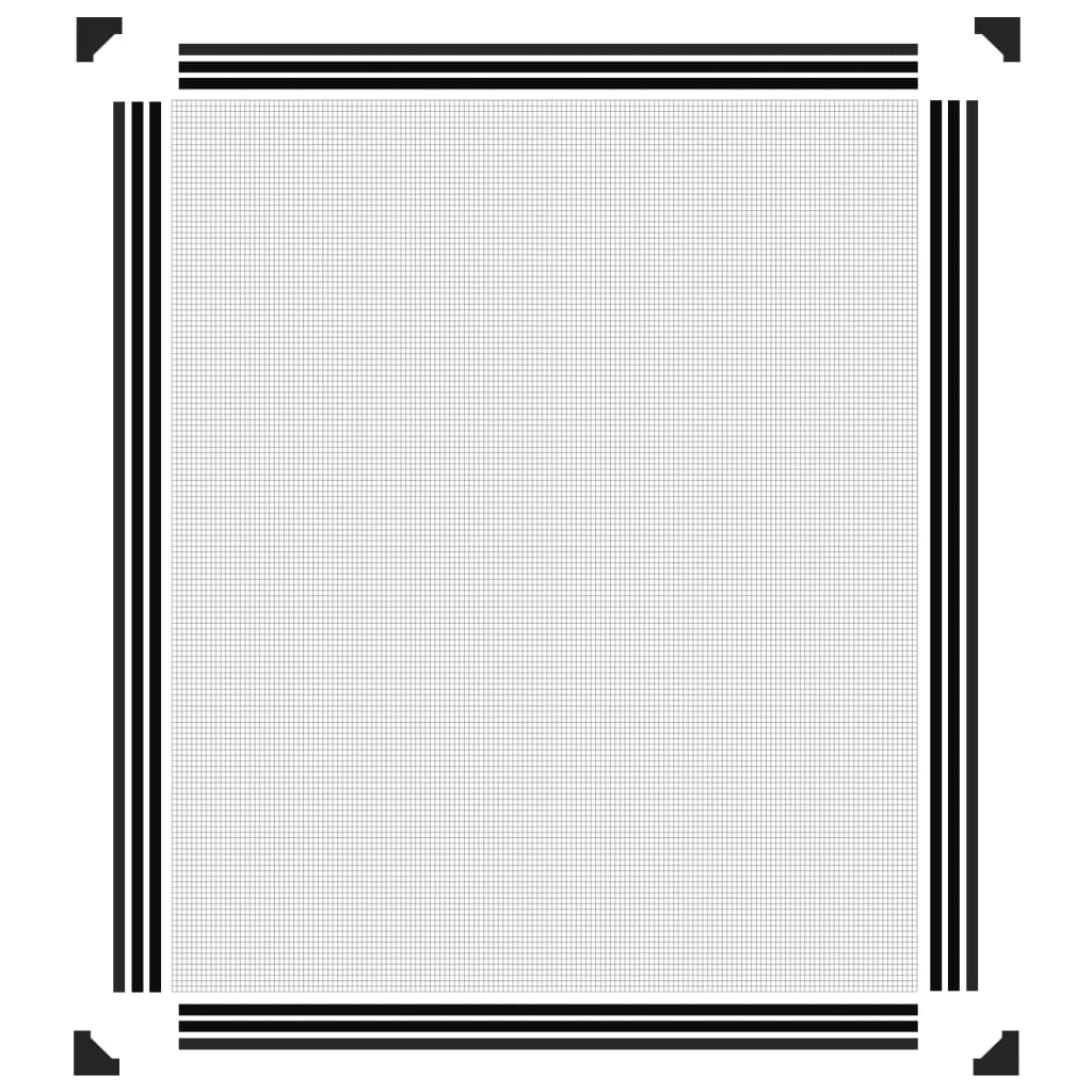 Antracitszürke mágneses ablakszúnyogháló 100 x 120 cm