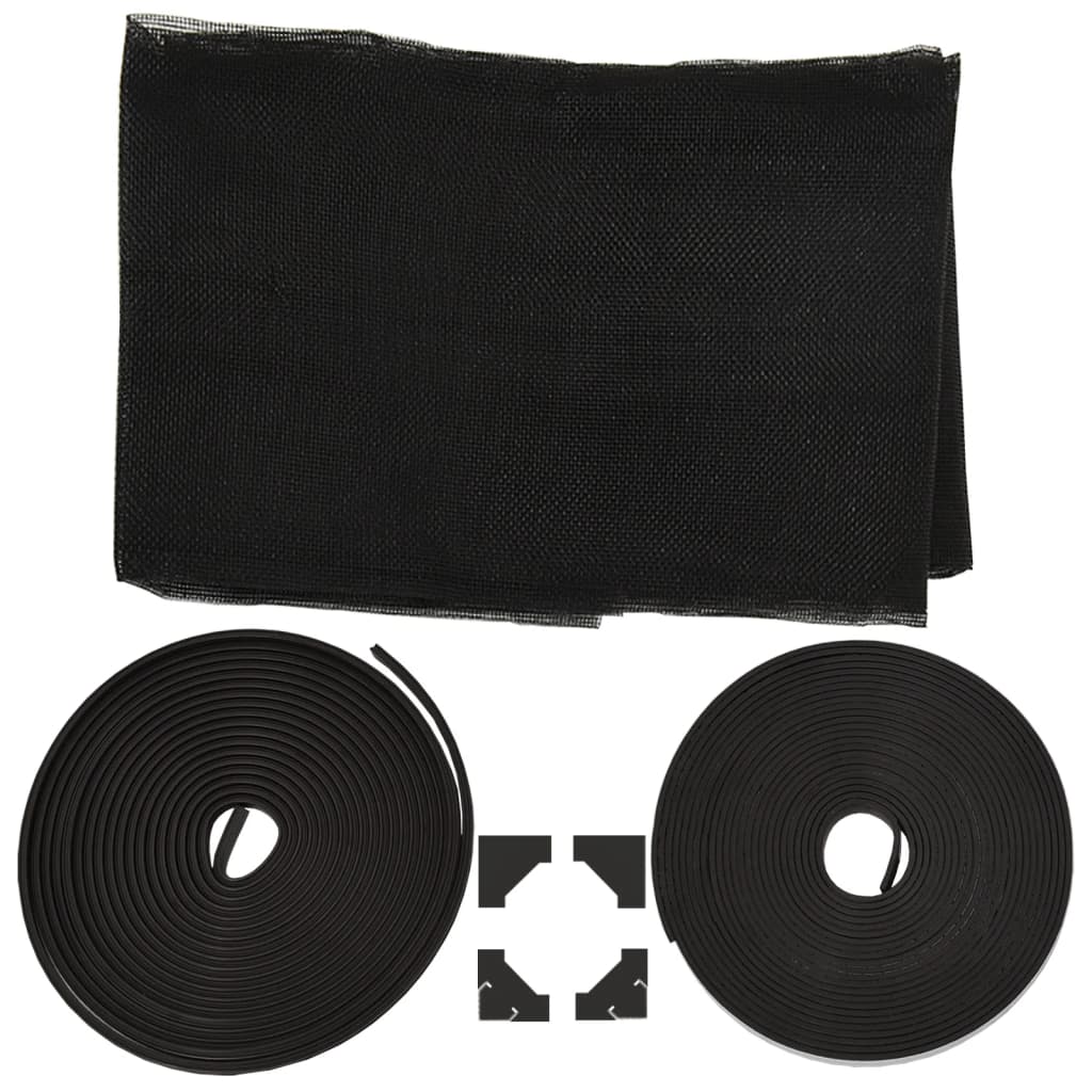 Antracitszürke mágneses ablakszúnyogháló 100 x 120 cm