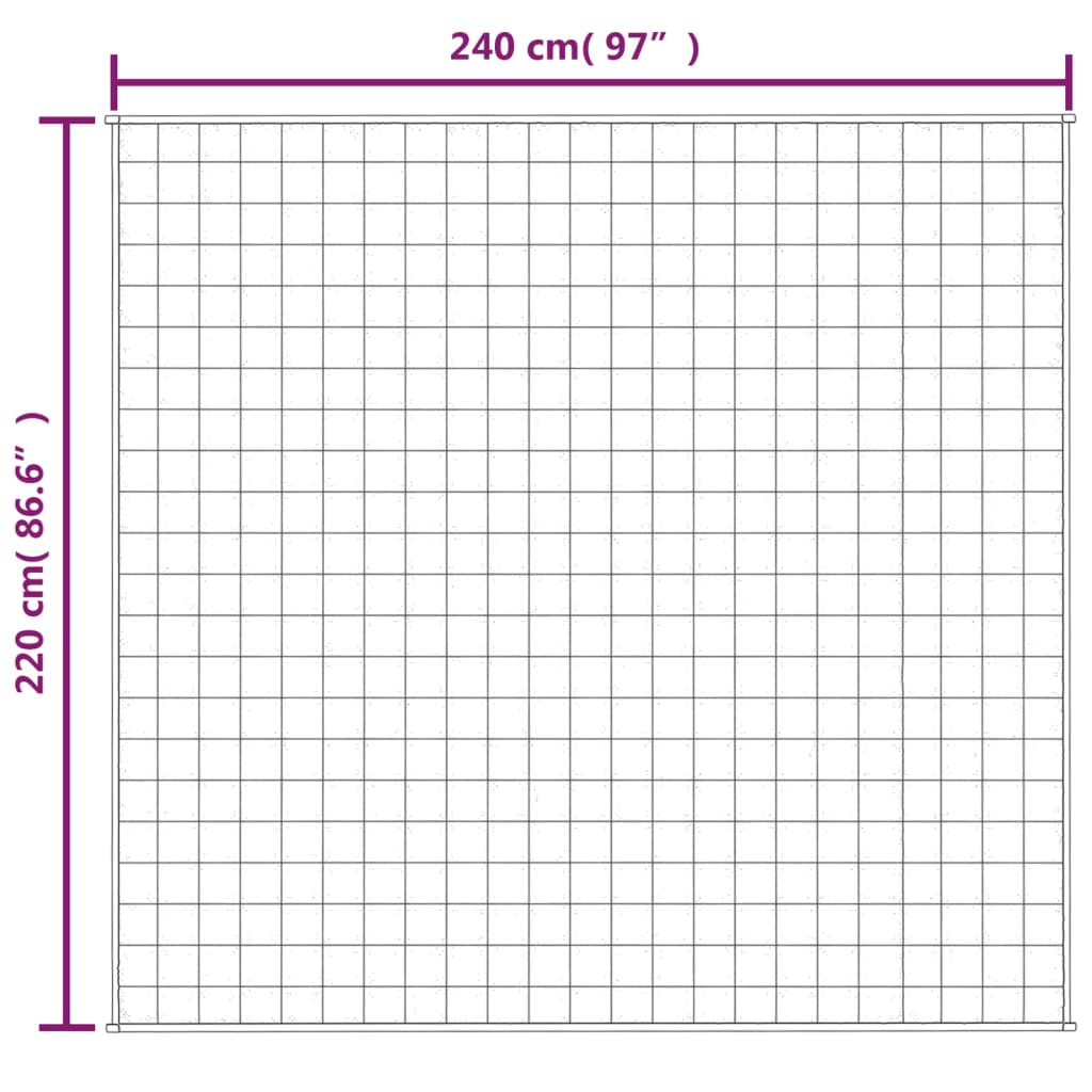 Szürke szövet súlyozott takaró 220 x 240 cm 15 kg Szürke szövet súlyozott takaró 220 x 240 cm 15 kg