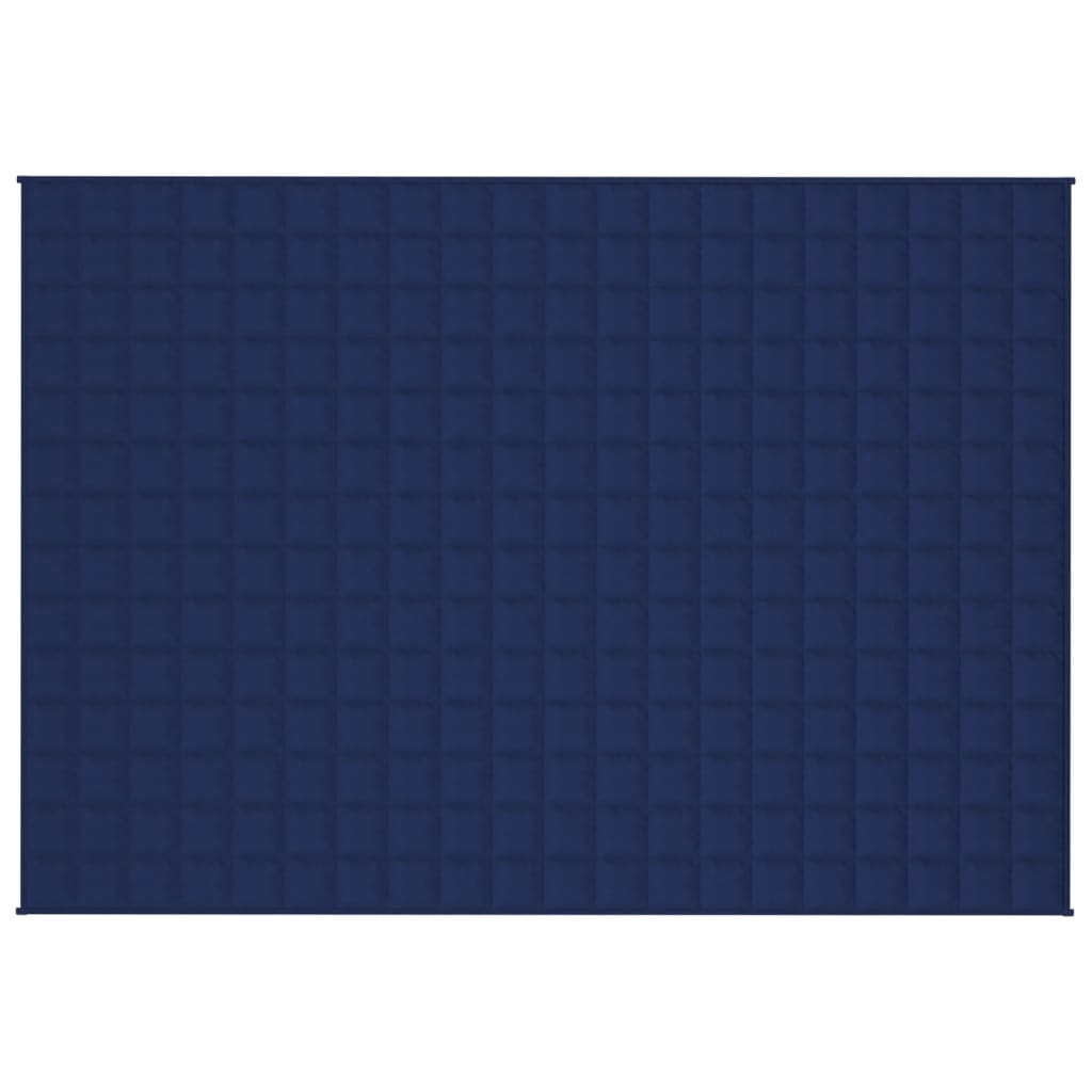 Kék szövet súlyozott takaró 140 x 200 cm 10 kg