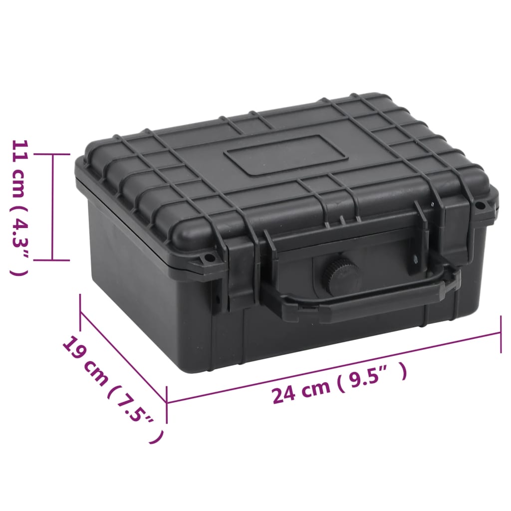 Fekete pp hordozható repülős tok 24 x 19 x 11 cm Fekete pp hordozható repülős tok 24 x 19 x 11 cm