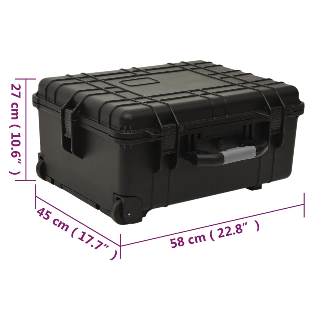 Fekete pp kerekes repülős tok 58 x 45 x 27 cm Fekete pp kerekes repülős tok 58 x 45 x 27 cm
