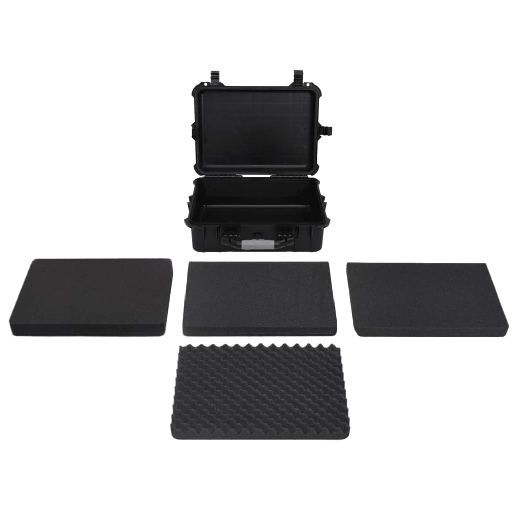 Fekete pp hordozható repülős tok 52x40x19 cm Fekete pp hordozható repülős tok 52x40x19 cm