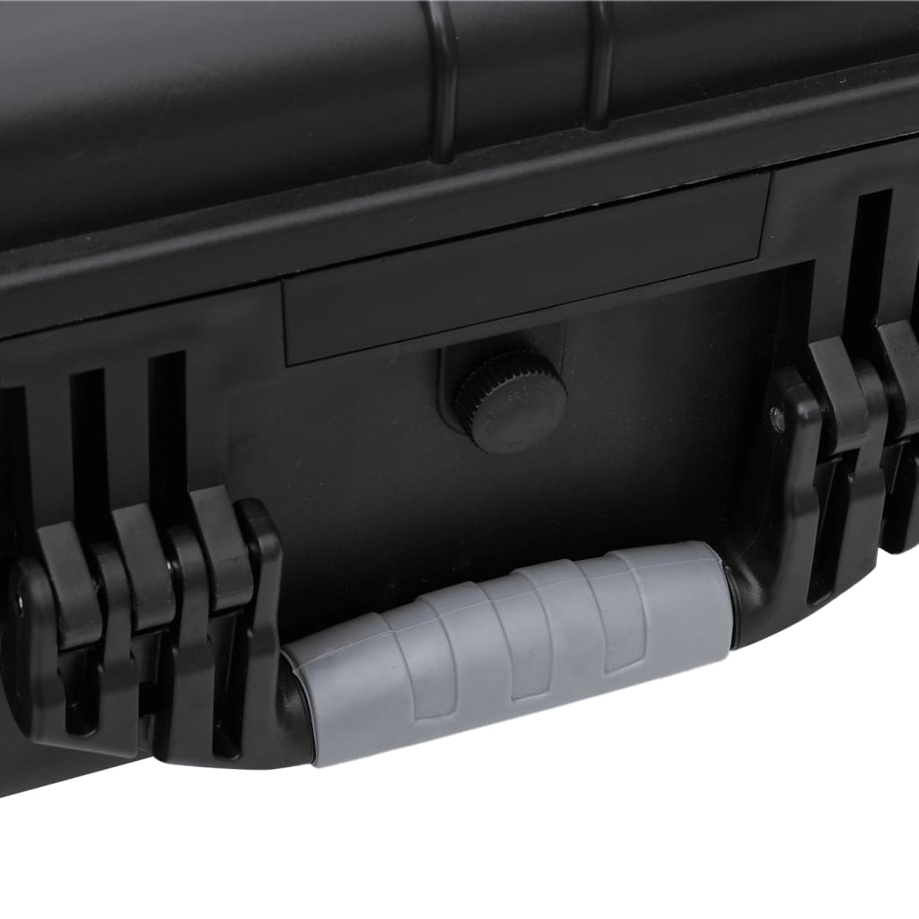 Fekete pp kerekes repülős tok 63 x 50 x 23 cm