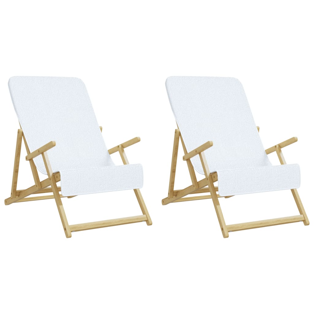 2 db fehér 400 gsm szövet strandtörölköző 60 x 135 cm