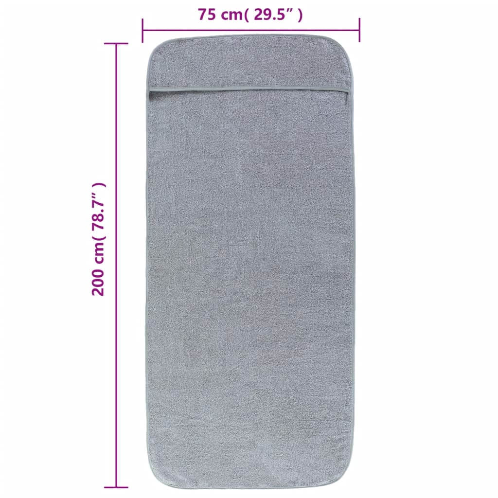 2 db szürke 400 gsm szövet strandtörölköző 75 x 200 cm 2 db szürke 400 gsm szövet strandtörölköző 75 x 200 cm