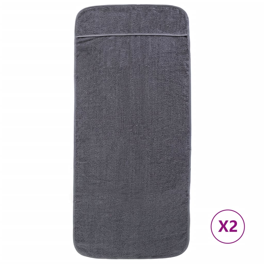 2 db antracitszürke 400 gsm szövet strandtörölköző 60 x 135 cm 2 db antracitszürke 400 gsm szövet strandtörölköző 60 x 135 cm