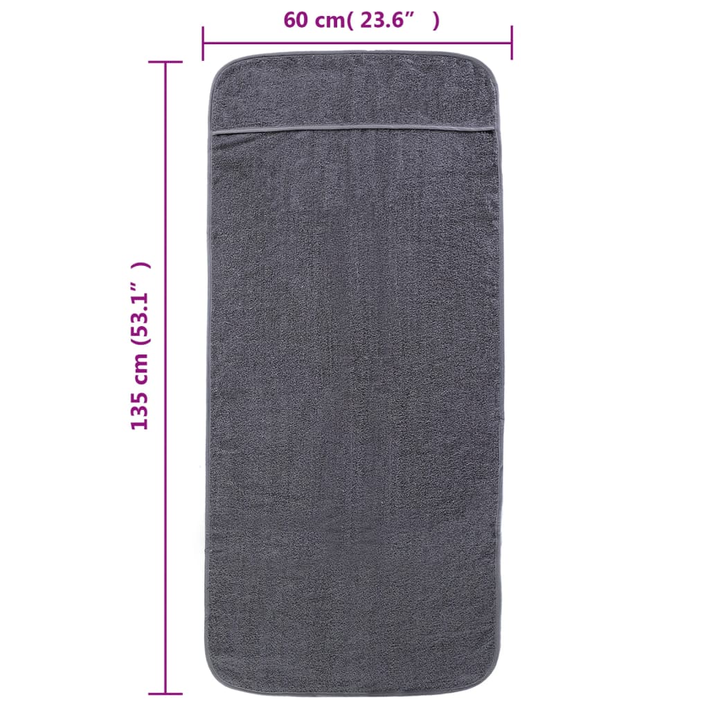2 db antracitszürke 400 gsm szövet strandtörölköző 60 x 135 cm 2 db antracitszürke 400 gsm szövet strandtörölköző 60 x 135 cm