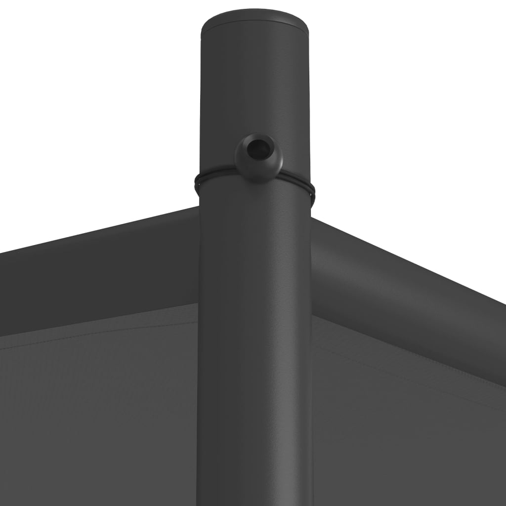 Antracitszürke szövet és acél pavilon 3x3 m 180 g/m²