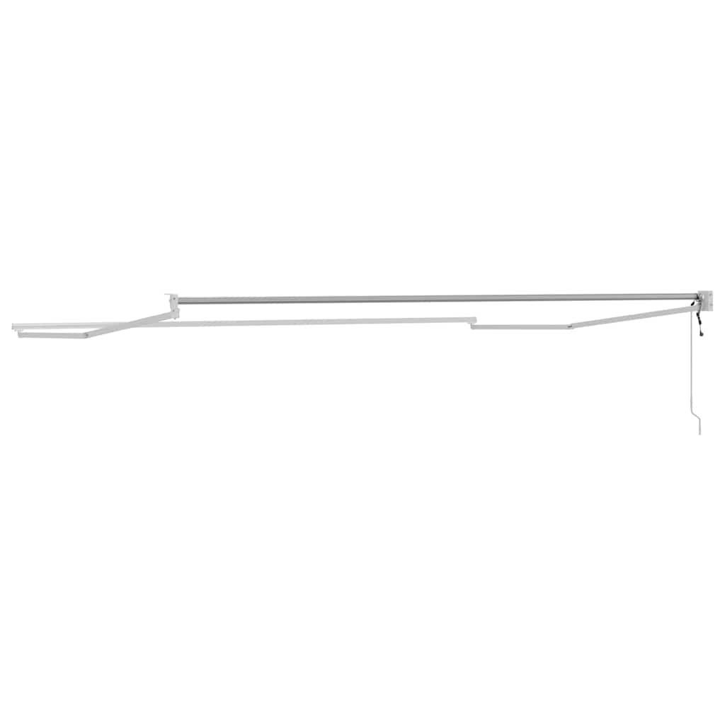 Behúzható napellenző fehér 400 × 300 cm alumínium