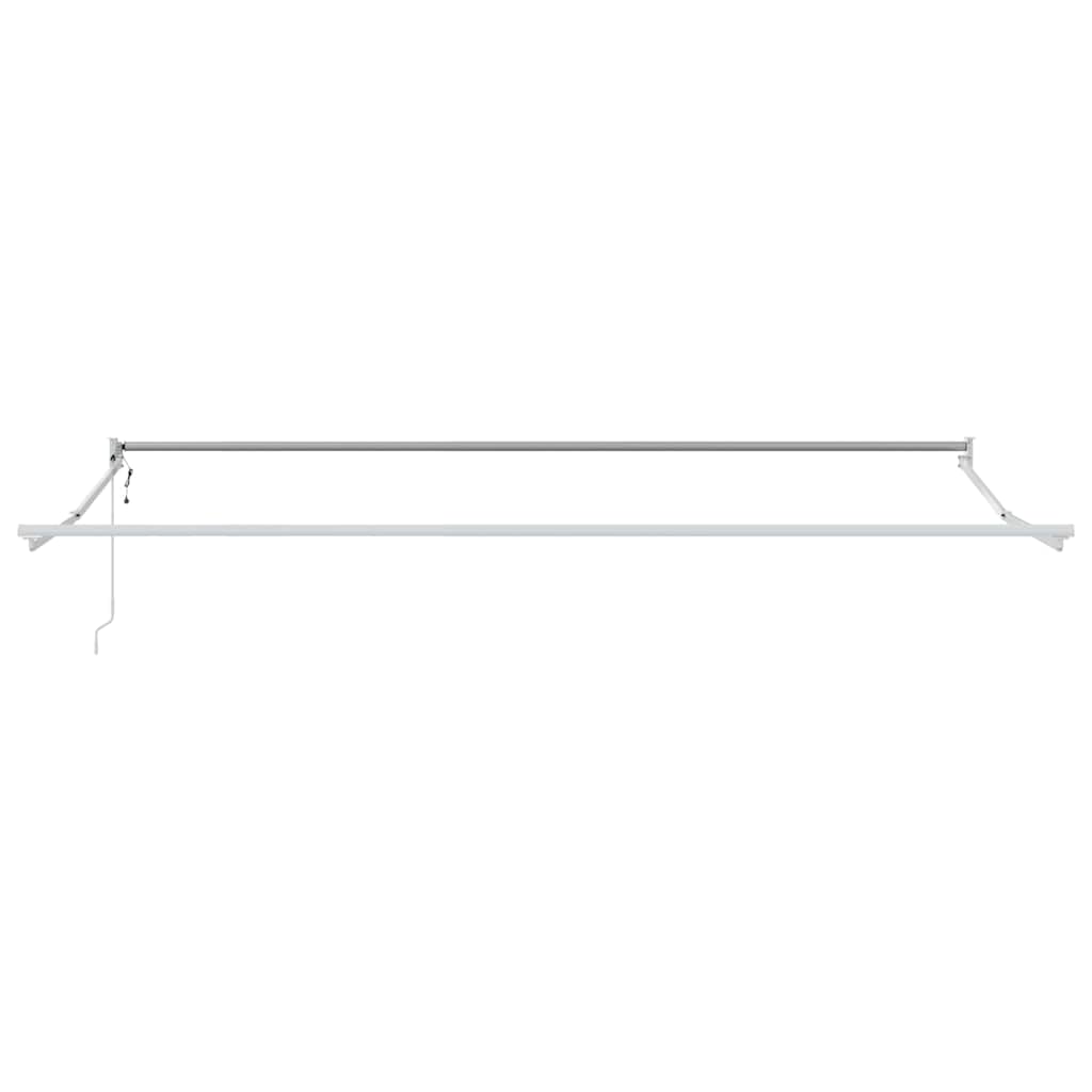 Behúzható napellenző fehér 400 × 300 cm alumínium