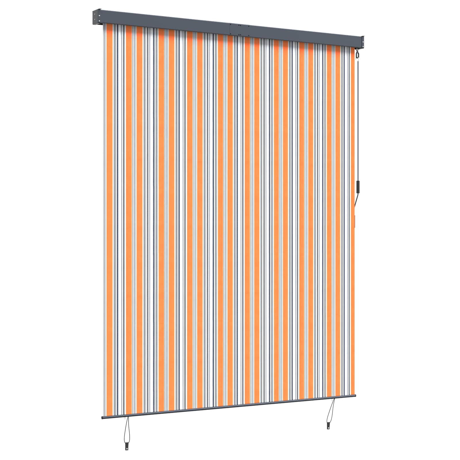 Roletta sárga és kék 200 x 250 cm szövet és alumínium