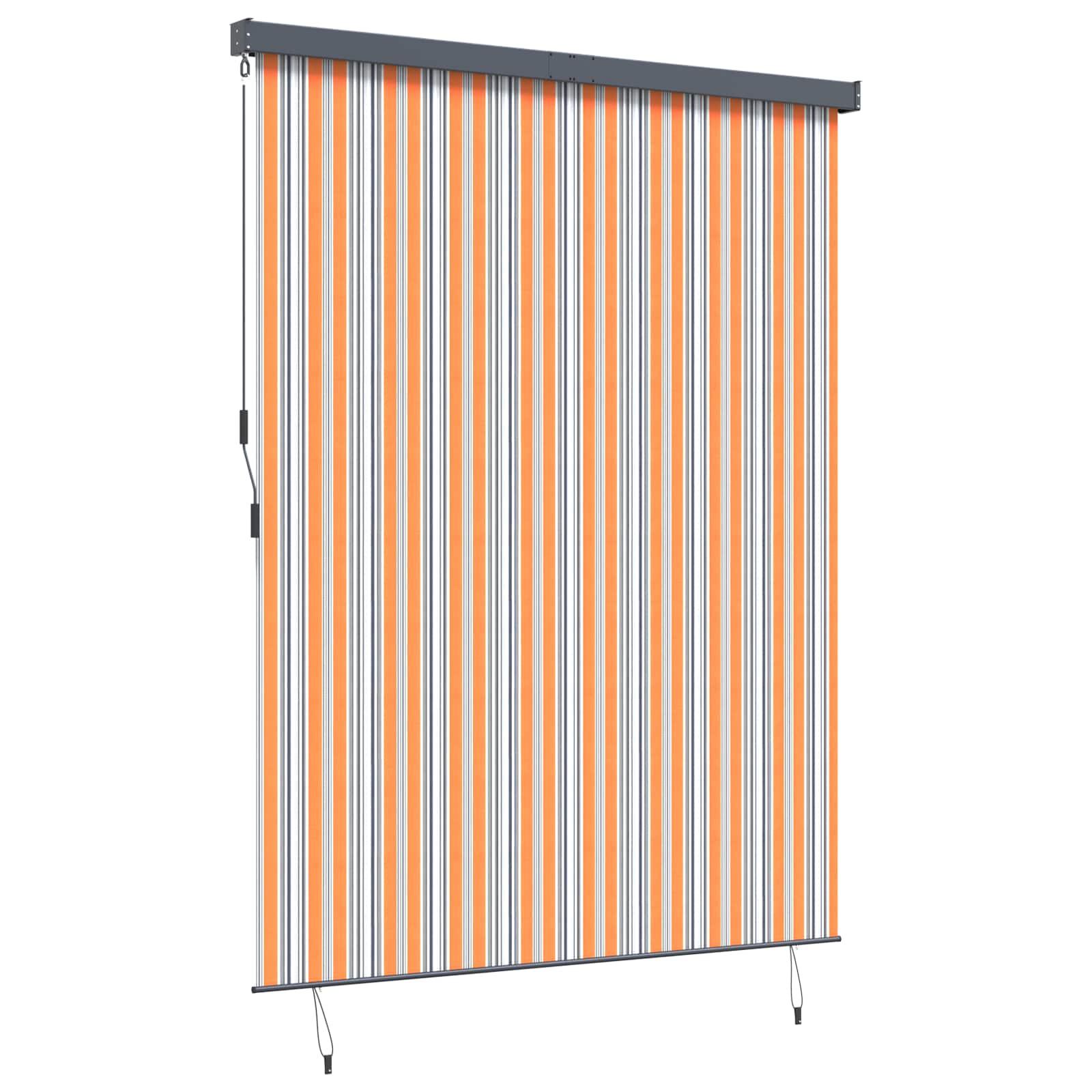 Roletta sárga és kék 200 x 250 cm szövet és alumínium