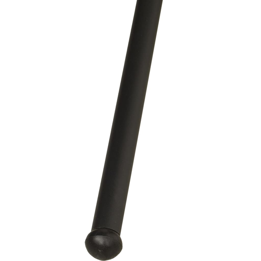 Fekete oxford szövet és acél kerti hintaszék párnával