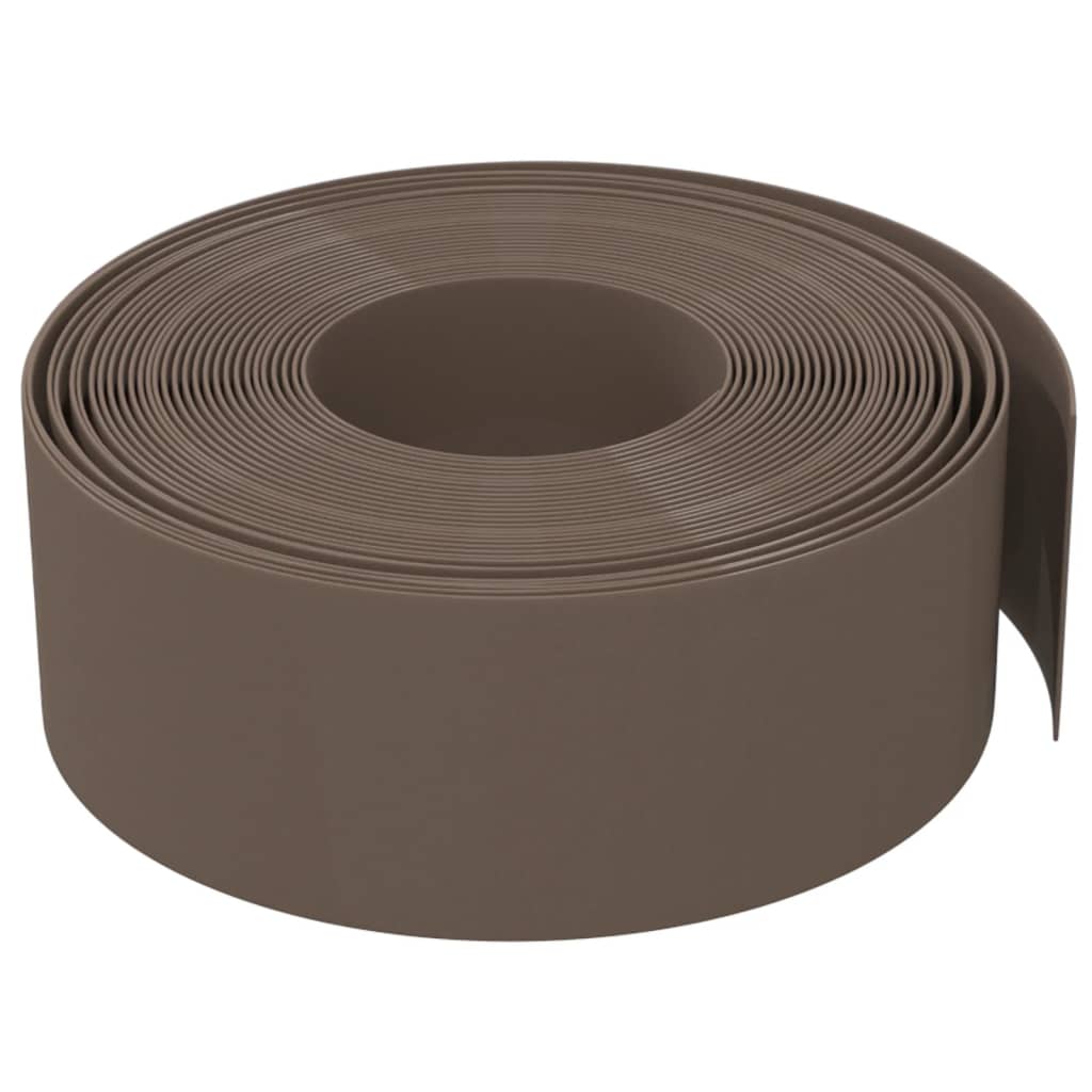 2 db barna polietilén kerti szegély 10 m x 20 cm