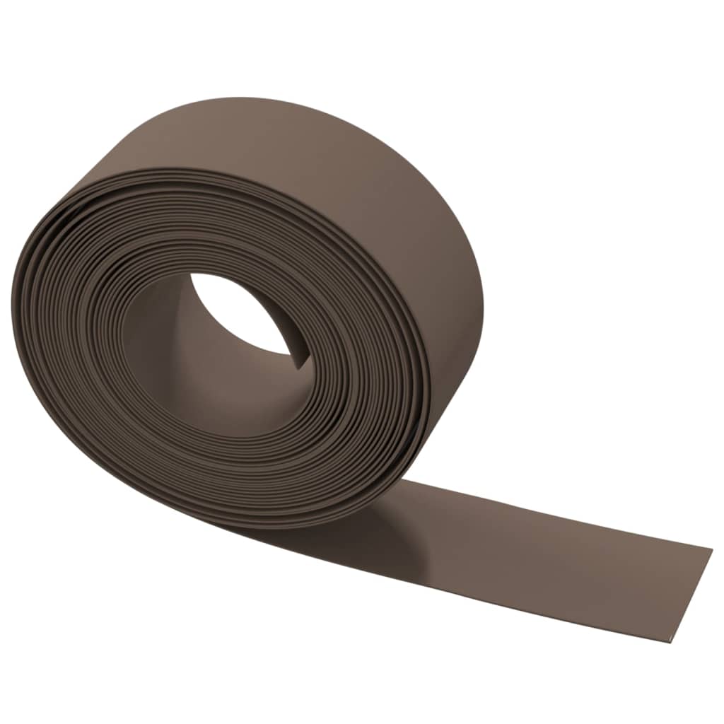 2 db barna polietilén kerti szegély 10 m x 20 cm