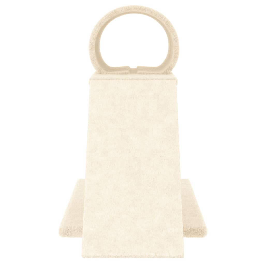 Krémszínű kaparófa alagúttal és létrával 55,5 cm