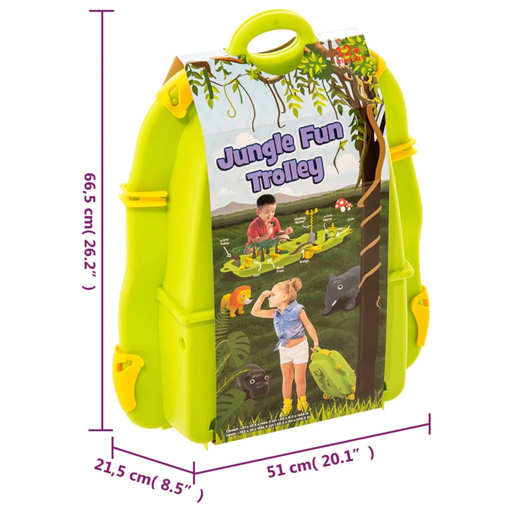 Polipropilén vízi dzsungel játékkocsi 51 x 21,5 x 66,5 cm Polipropilén vízi dzsungel játékkocsi 51 x 21,5 x 66,5 cm