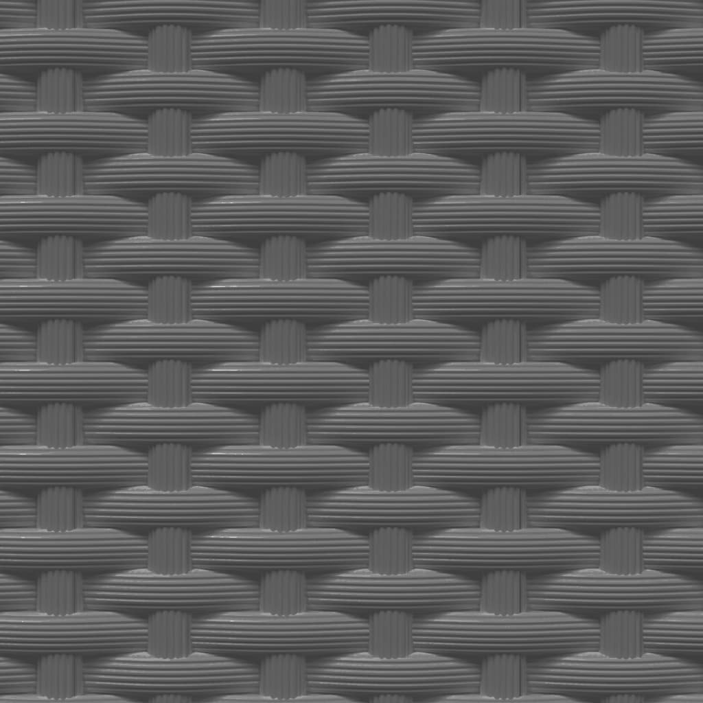 2 db fekete polipropilén növénytartó 30 x 30 x 37 cm