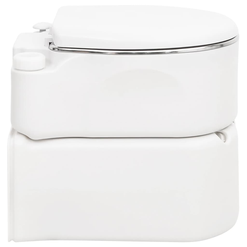 Fehér beépített hdpe és acél kemping wc 24+17 l