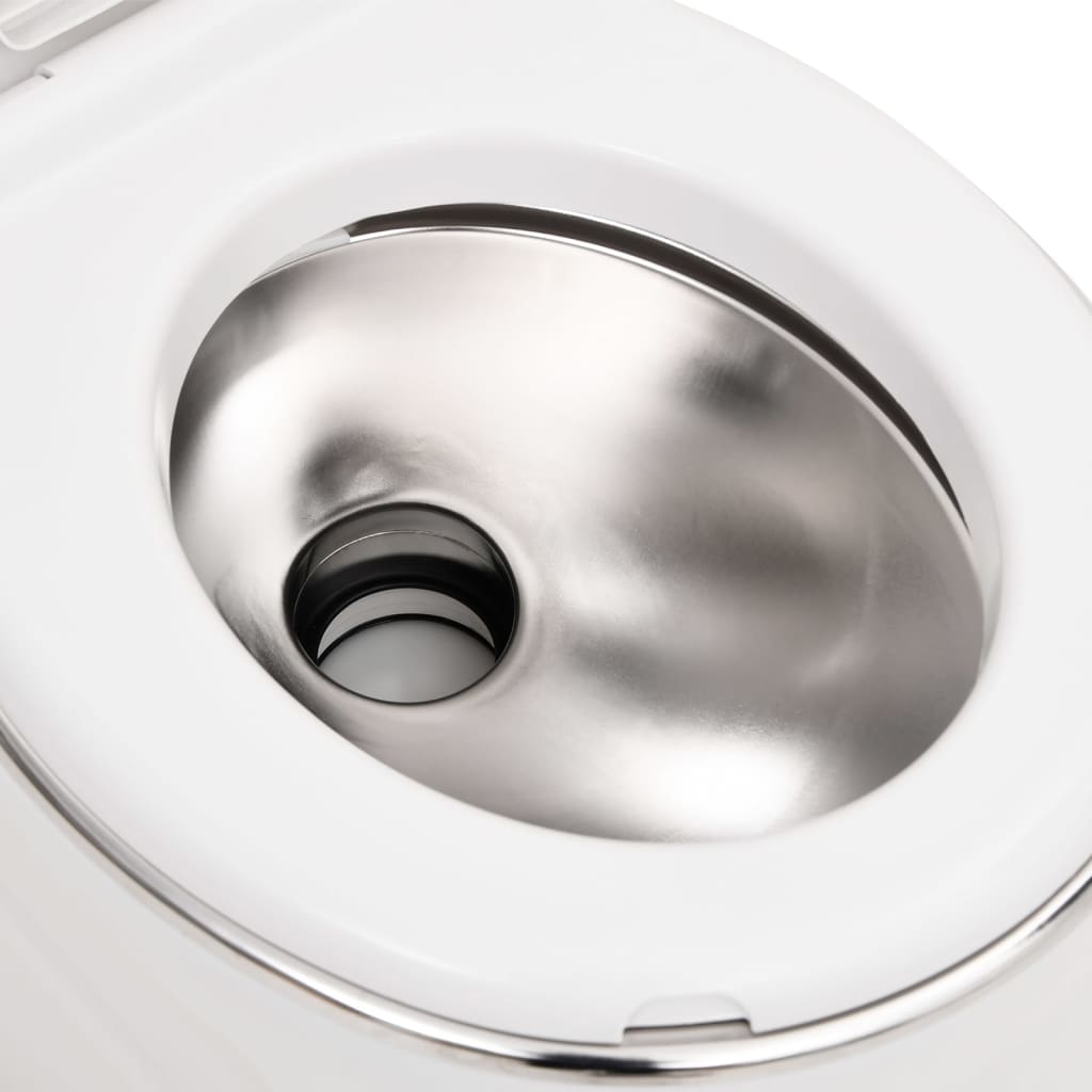 Fehér beépített hdpe és acél kemping wc 24+17 l