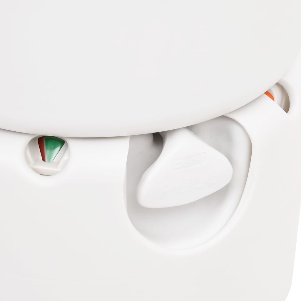 Fehér beépített hdpe és acél kemping wc 24+17 l