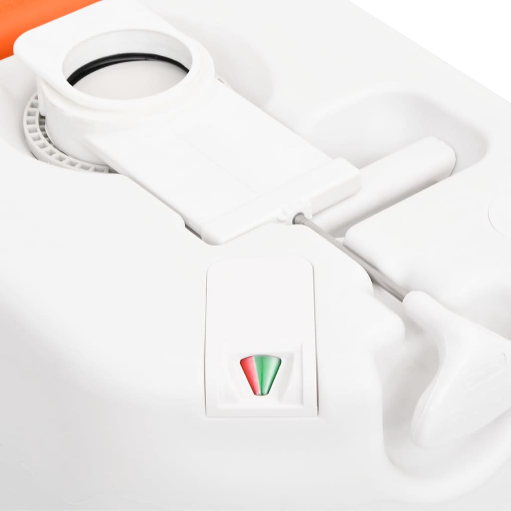 Fehér beépített hdpe és zománc kemping wc 24+17 l
