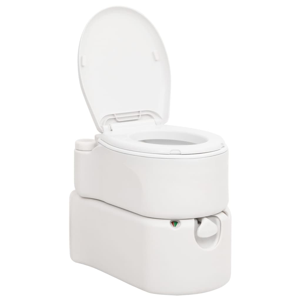 Fehér beépített hdpe és zománc kemping wc 24+17 l