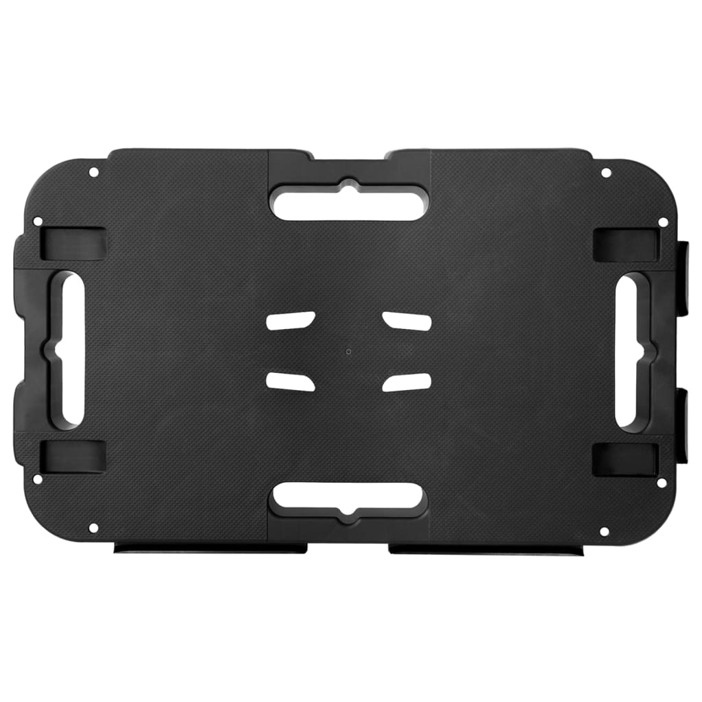 2 db fekete polipropilén szállítókocsi 300 kg