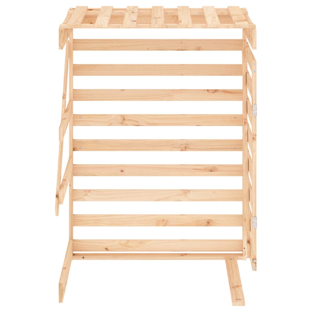 Tömör fenyőfa szemeteskuka tároló hosszabbító