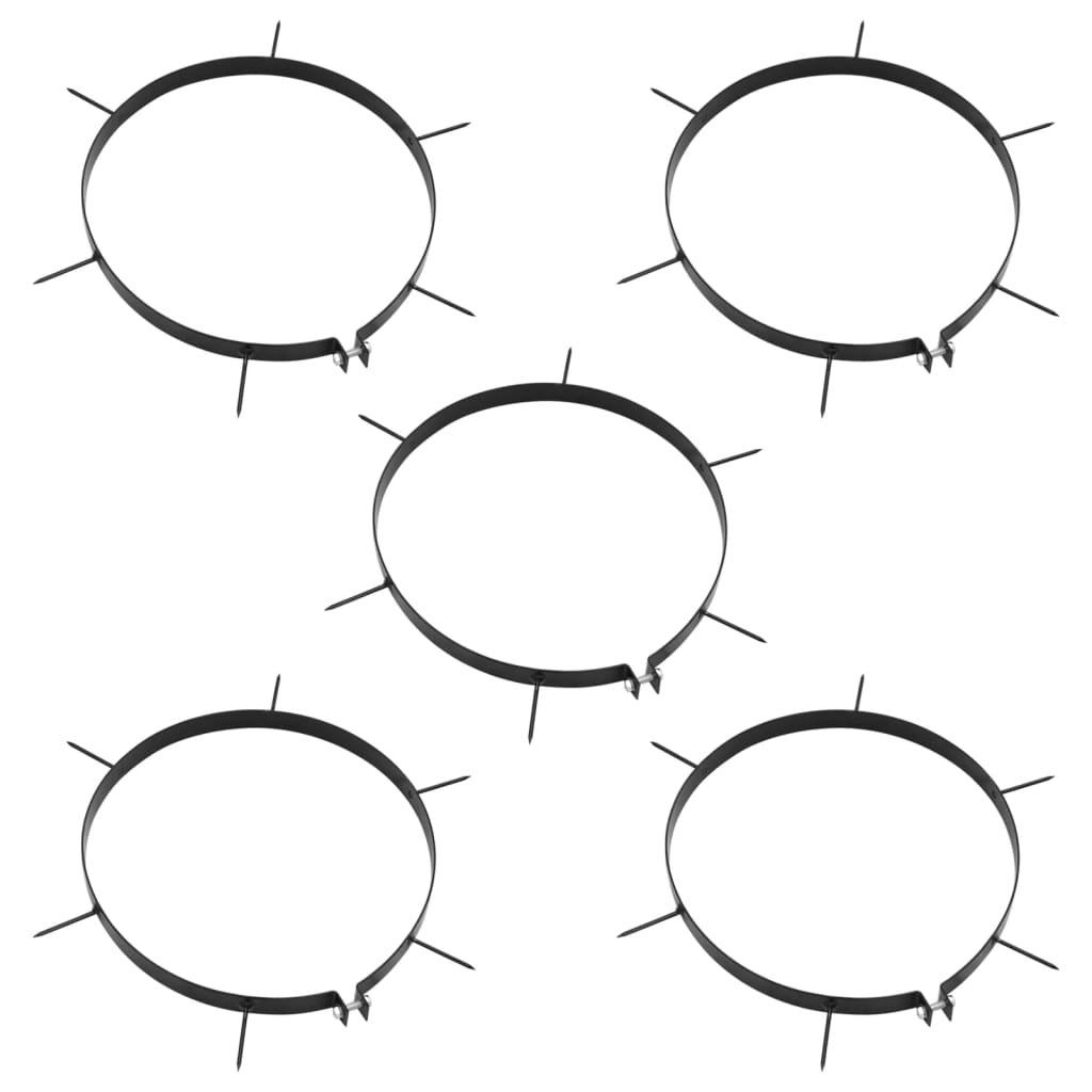 Vas gyepszellőztető bilincsek 5 db tüskével ø 30 cm