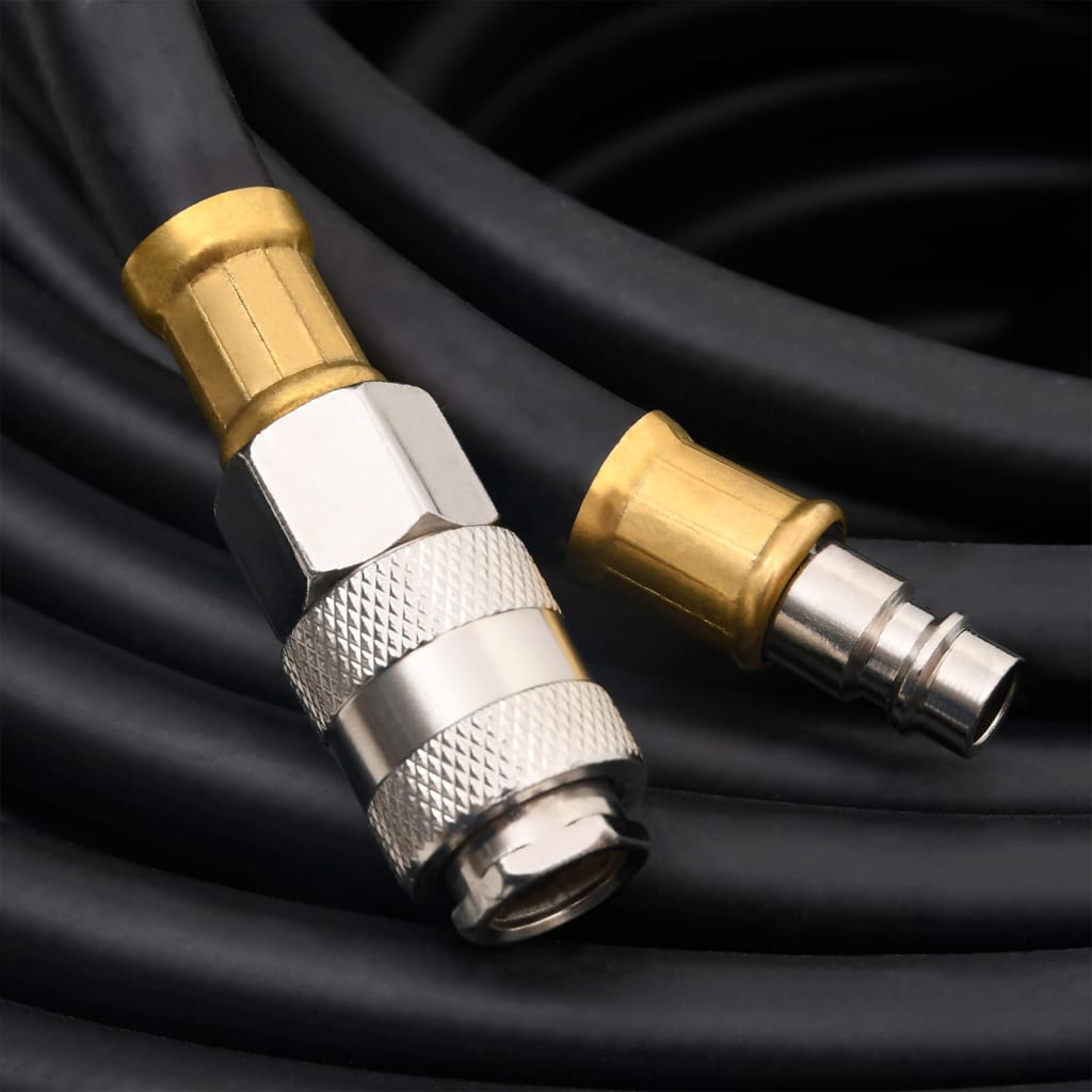 Fekete gumi és pvc hibrid légtömlő 20 m