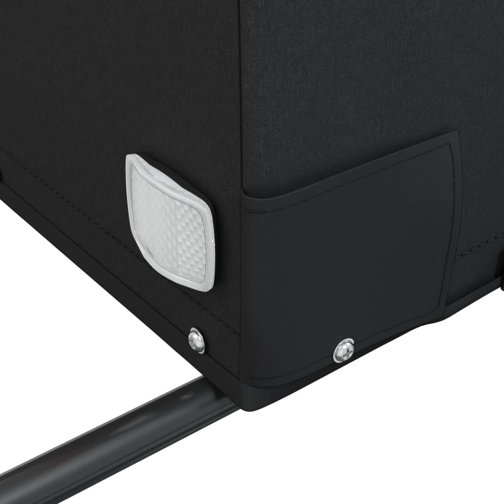 Fekete és sárga vas teherszállító kerékpár utánfutó 45 kg