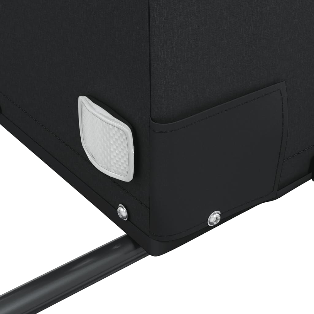 Fekete vas kerékpár-utánfutó 30 kg