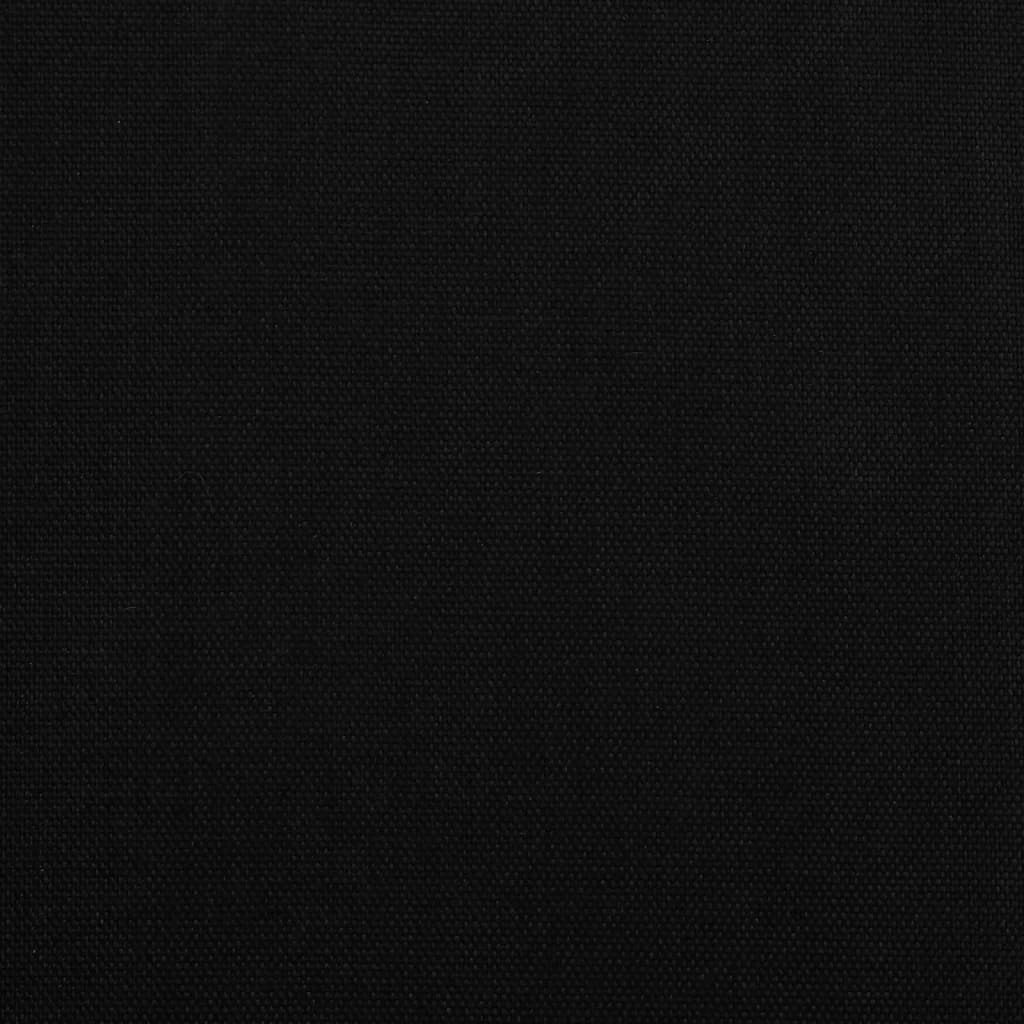 Fekete oxford szövet és vas kerékpár-utánfutó