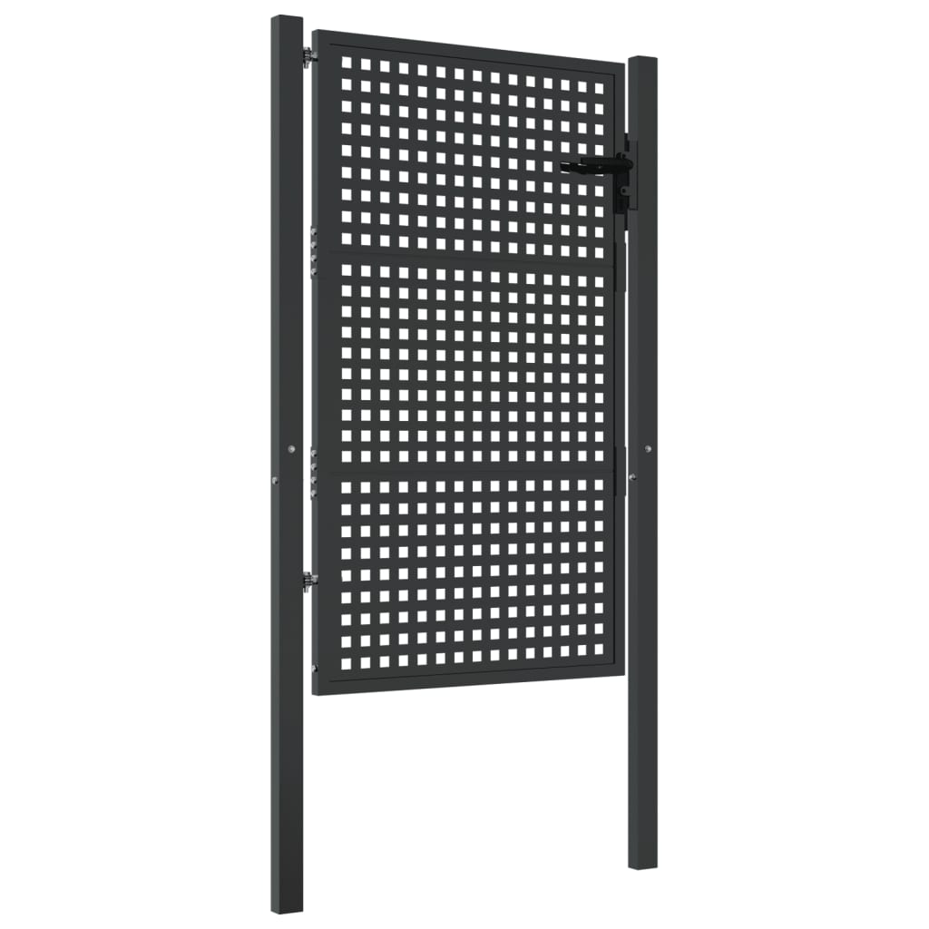 Antracitszürke acél kertkapu 105 x 175 cm Antracitszürke acél kertkapu 105 x 175 cm