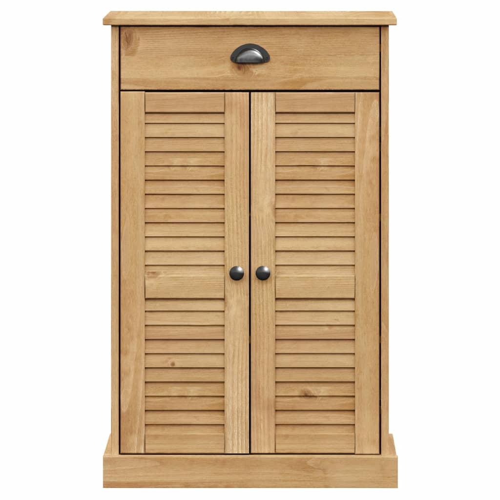 Vigo tömör fenyőfa cipőszekrény 60x35x96 cm